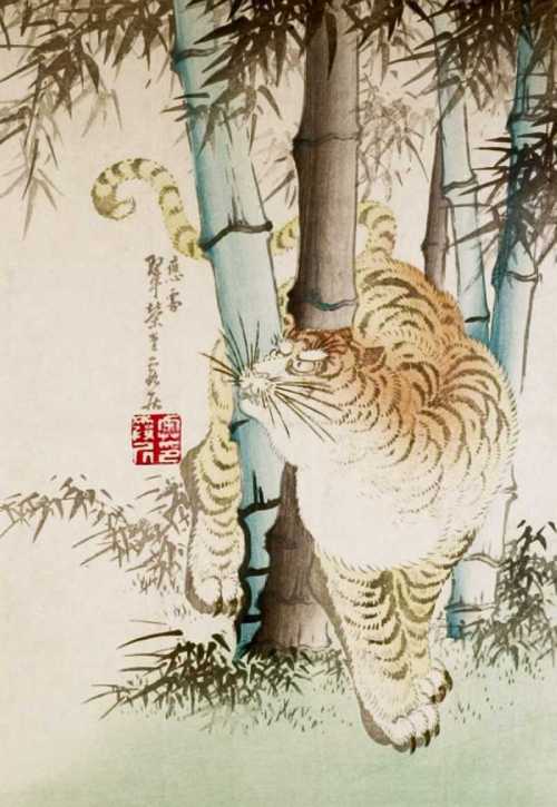 「虎之図」松川半山 画