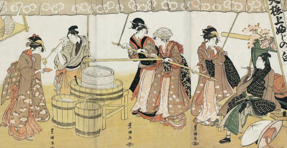 「大極上富士の白酒」歌川豊国 画
